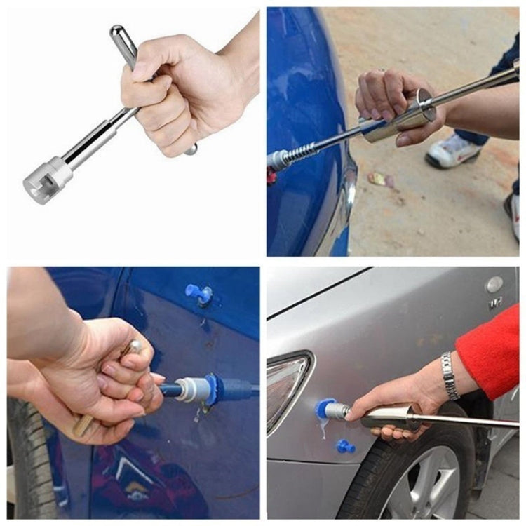 19 in 1 Auto Repair Body Tool Kit Paintless Dent Repair Hail Removal Silver T Bar Slide Hammer Dent Repair Tool Kit - In Car by buy2fix | Online Shopping UK | buy2fix