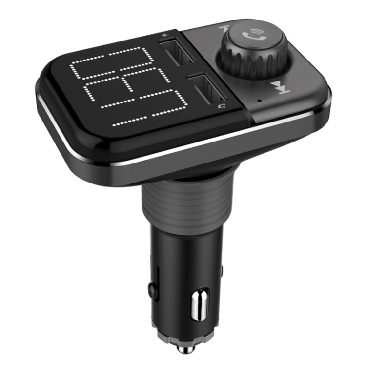 BT72 Dual USB Charging Smart Bluetooth FM Transmitter MP3 Music Player Car Kit with 1.5 inch White Display Screen, Support Bluetooth Call, TF Card & U Disk - Bluetooth Car Kits by buy2fix | Online Shopping UK | buy2fix