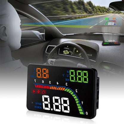 T100 OBD2 4 inch Vehicle-mounted Head Up Display Security System, Support Car Speed / Engine Revolving Speed Display / Instantaneous Fuel Consumption / Detection and Elimination Fault Code - Head Up Display System by buy2fix | Online Shopping UK | buy2fix