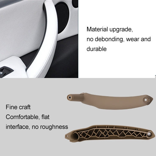 Car Interior Left Handle Inner Door Armrest Panel Pull 51416969401 for BMW X5 / X6, Left Drive(Grey) - In Car by buy2fix | Online Shopping UK | buy2fix