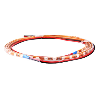 5 PCS 45 LED 3528 SMD Waterproof Flexible Car Strip Light for Car Decoration, DC 12V, Length: 90cm(Red Light) - Decorative Lights by buy2fix | Online Shopping UK | buy2fix