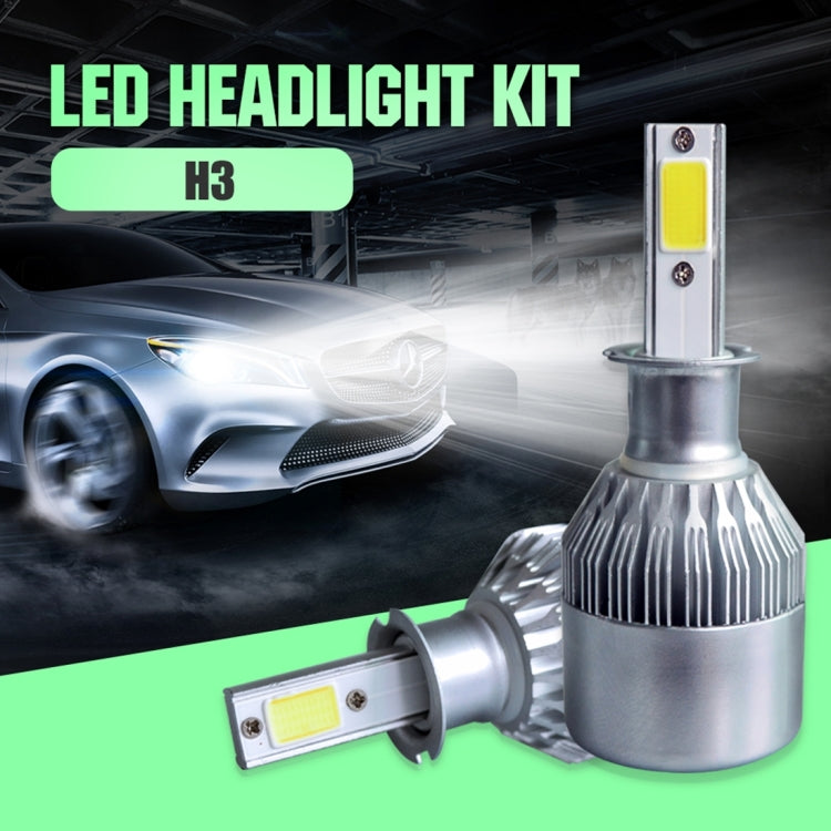 2 PCS C9 H3 18W 1800LM 6000K Waterproof IP68 Car Auto LED Headlight with 2 COB LED Lamps, DC 9-36V(White Light) - LED Headlamps by buy2fix | Online Shopping UK | buy2fix