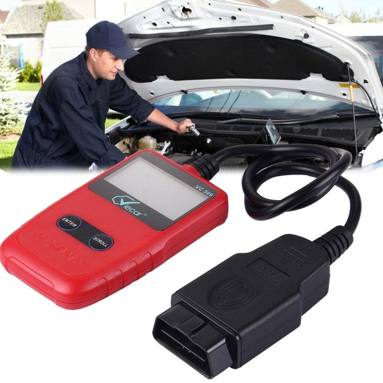 Viecar CV309 OBDII EOBD Car Diagnostic Tool Code Scanner Fault Reader(Red) - In Car by Viecar | Online Shopping UK | buy2fix