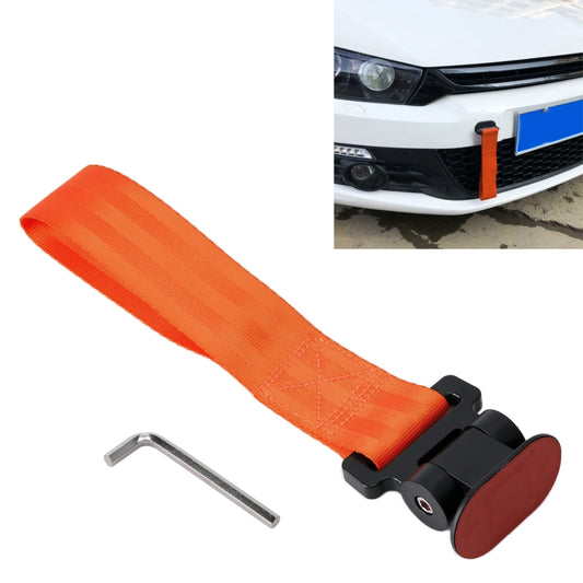 Universal Car Front Rear Tow Strap Adhesive Tape Towing Hook Ribbon, Size: 26.5*6.5*4cm(Orange) - In Car by buy2fix | Online Shopping UK | buy2fix