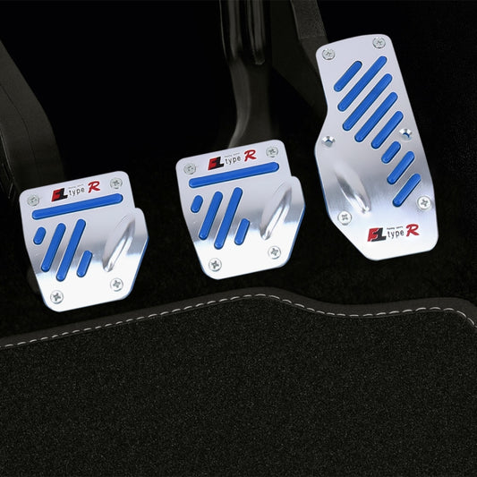 CS-321 3 in 1 Non-Slip Manual Car Truck Pedals Foot Brake Pad Cover Set (Blue) - In Car by buy2fix | Online Shopping UK | buy2fix