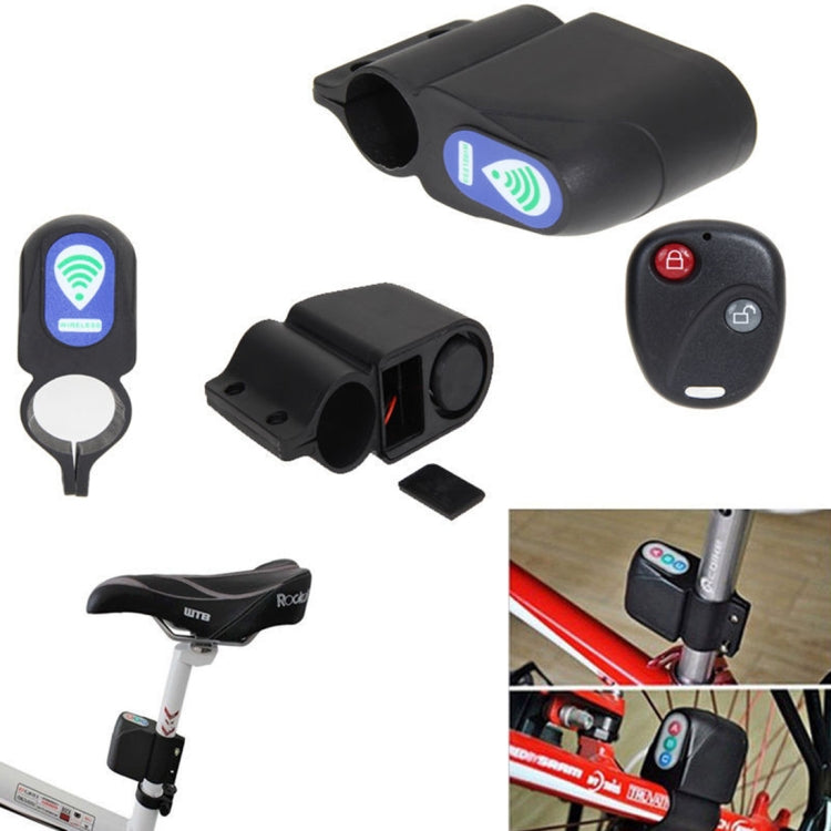 Universal Wireless Security Alarm Bicycle Alarm with Remote Control - Bicycle Locks & Bicycle Pumps by buy2fix | Online Shopping UK | buy2fix