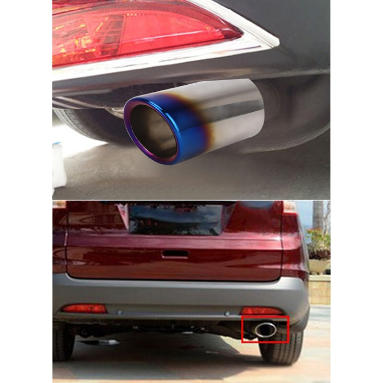 Car Styling Stainless Steel Exhaust Tail Muffler Tip Pipe for VW Volkswagen 1.6T Swept Volume(Blue) - In Car by buy2fix | Online Shopping UK | buy2fix