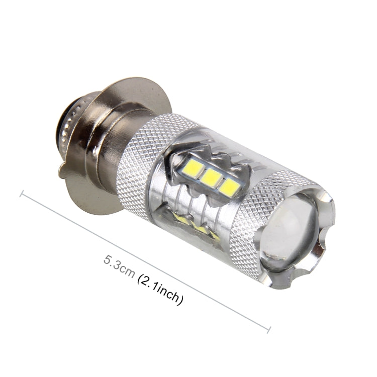 Motorcycle Headlights 250LM 6000K White H6M/PX15D 5W 16LEDs SMD-2835 Lamps, DC 12V (White Light) - Headlights by buy2fix | Online Shopping UK | buy2fix