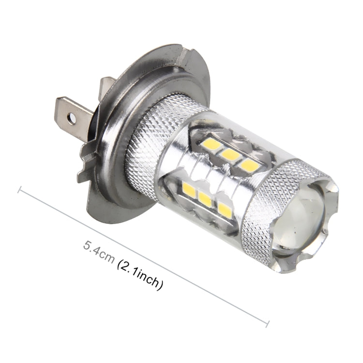 2 PCS H7 DC 12V 5W 250LM Auto Car Fog Lights with 16 SMD-2835 LED Bulbs (White Light) - Fog / Driving Lights by buy2fix | Online Shopping UK | buy2fix