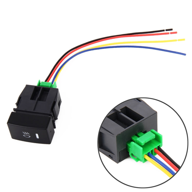 Car Fog Light 5 Pin On-Off Button Switch with Cable for Honda Fit - In Car by buy2fix | Online Shopping UK | buy2fix