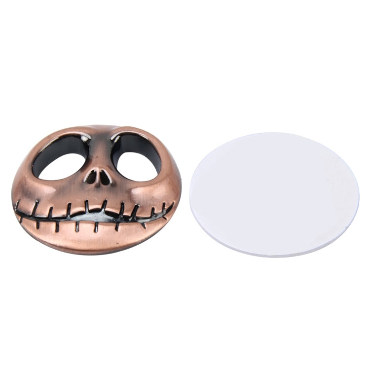 Skull Bone Shape Auto Sticker 3D Metal Fashion Car Stickers(Champagne Gold) - Decorative Sticker by buy2fix | Online Shopping UK | buy2fix