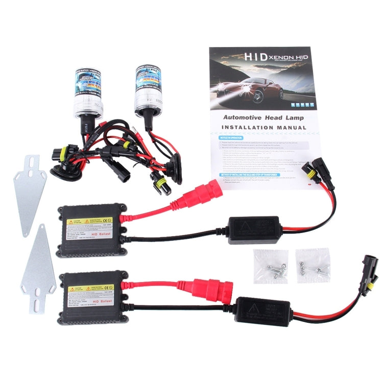 2PCS 35W H1 2800 LM Slim HID Xenon Light with 2 Alloy HID Ballast, High Intensity Discharge Lamp, Color Temperature: 4300K - Xenon Lights by buy2fix | Online Shopping UK | buy2fix