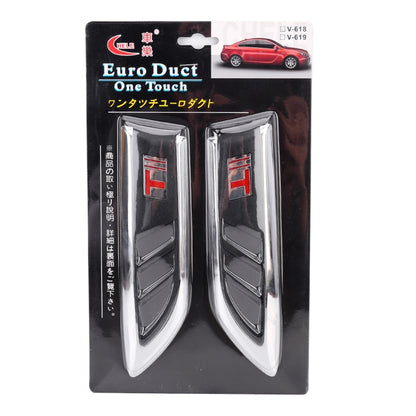 2 PCS Car Side Air Intake Flow Vent Fender Decorative Stickers Cover - Decorative Sticker by buy2fix | Online Shopping UK | buy2fix