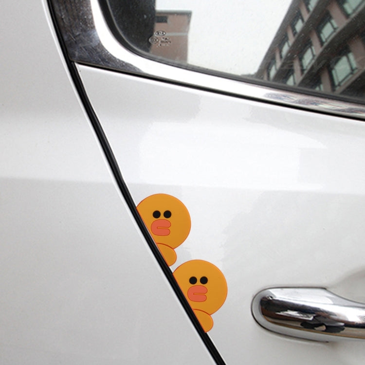 4 PCS Adoreable Duck Shape Cartoon Style PVC Car Auto Protection Anti-scratch Door Guard Decorative Sticker - Anti Collision Sticker by buy2fix | Online Shopping UK | buy2fix