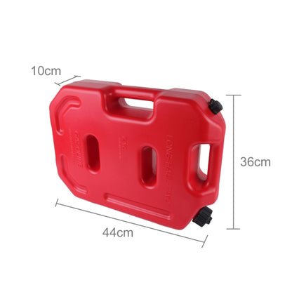 Gasoline Fuel Tanks Plastic 2.6 Gallon 10 Litres Auto Shut Off Fuel Cans Oil Container Emergency Backup(Red) - oil tank tubes & oil pumps by buy2fix | Online Shopping UK | buy2fix