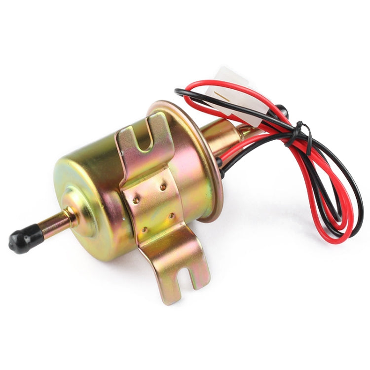 HEP-02A Universal Car 12V Fuel Pump Inline Low Pressure Electric Fuel Pump (Gold) - In Car by buy2fix | Online Shopping UK | buy2fix