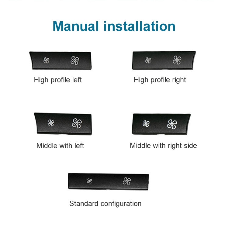 Car Wind Power Switch Air Conditioning Air Volume Button for BMW 5 Series 2011-2017 / 7 Series 2009-2015, Standard Air Volume - In Car by buy2fix | Online Shopping UK | buy2fix