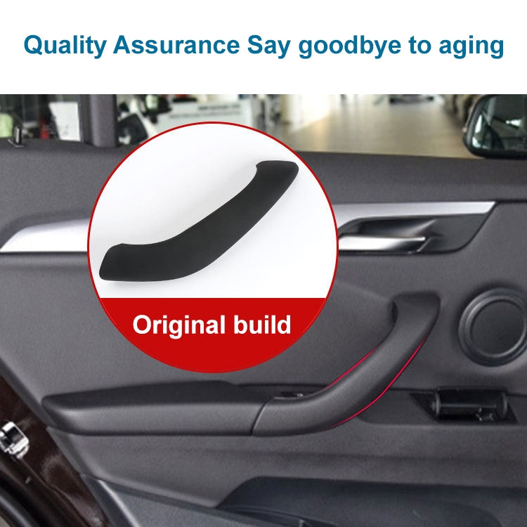 Car Left Side Inside Doors Handle Pull Trim Cover 51417417513 for BMW X1 2016-, Left Driving (Red) - In Car by buy2fix | Online Shopping UK | buy2fix