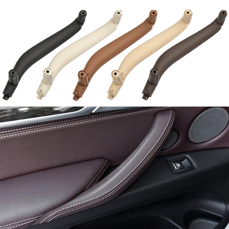 Car Left Side Inside Doors Handle Pull Trim Cover for BMW X5 / X6, Left Driving (Dark Coffee) - In Car by buy2fix | Online Shopping UK | buy2fix