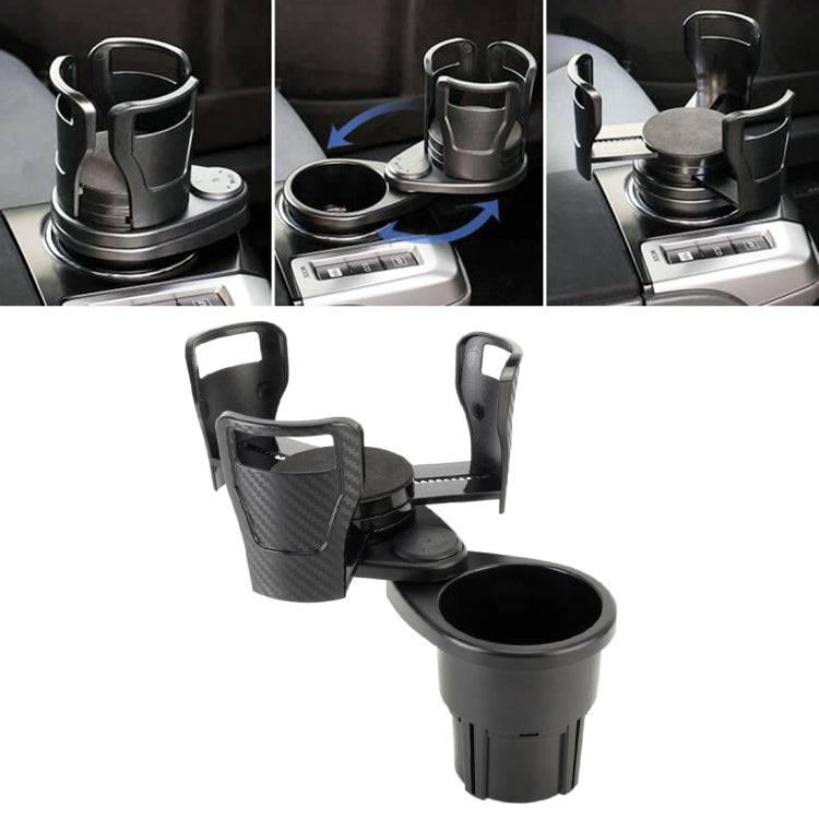 Multi-functional Car Auto Universal Carbon Fiber Texture Cup Holder Drink Holder -  by buy2fix | Online Shopping UK | buy2fix