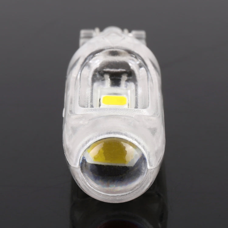 10 PCS T10 DC12V / 1W Car Clearance Light 5LEDs SMD-3030 Lamp Beads (White Light) - In Car by buy2fix | Online Shopping UK | buy2fix