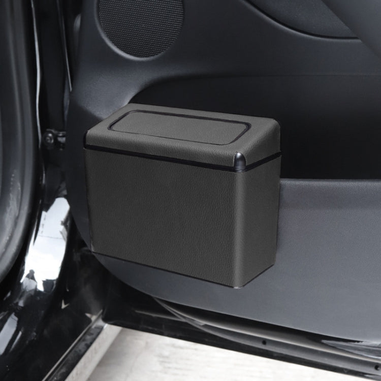 Car Plastic Trash Can Large Capacity Interior Accessories Box (Black) - In Car by buy2fix | Online Shopping UK | buy2fix