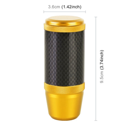 Universal Car Carbon Fiber Metal Gear Shift Knob (Gold) - In Car by buy2fix | Online Shopping UK | buy2fix