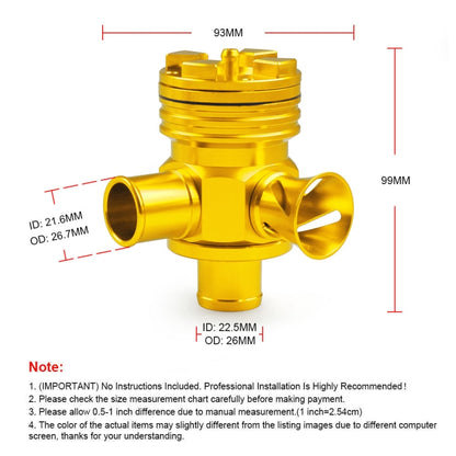 Car Modified Pressure Relief Valve 1.8T/2.7T Discharge Valve for Volkswagen GTi Jetta / Audi A3 A4 A6 TT (Silver) - In Car by buy2fix | Online Shopping UK | buy2fix