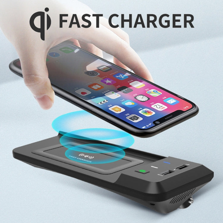 HFC-1051 Car Qi Standard Wireless Charger 15W / 10W Quick Charging for Audi Q5L 2018-2022, Left Driving - In Car by buy2fix | Online Shopping UK | buy2fix