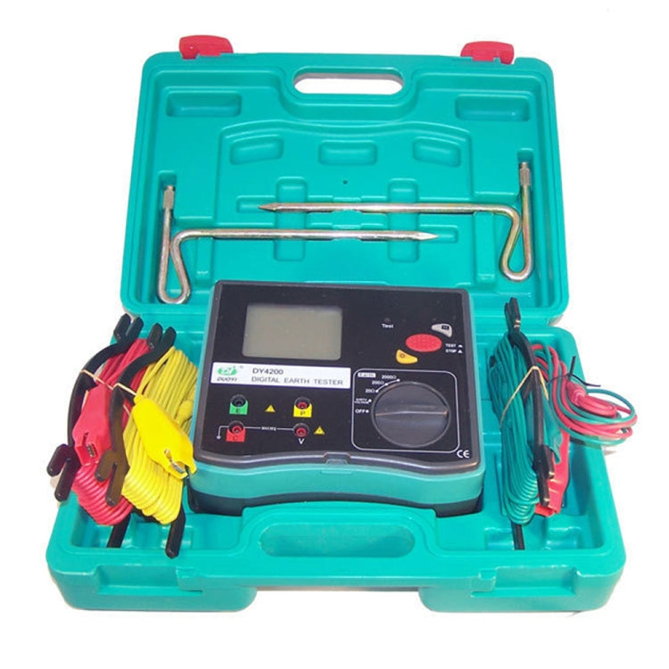 DUOYI DY4200 Car Higher Accuracy Digital Ground Resistance Tester - In Car by buy2fix | Online Shopping UK | buy2fix