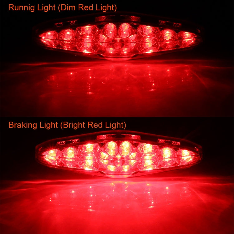 2 PCS KC-WD-NEW-3X Motorcycle LED Brake Light Running Lamp (Red) - In Car by buy2fix | Online Shopping UK | buy2fix