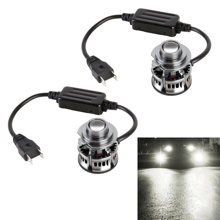 1 Pair H7 27W / DC12V Car Aluminum Alloy LED Headlight (White Light) - In Car by buy2fix | Online Shopping UK | buy2fix