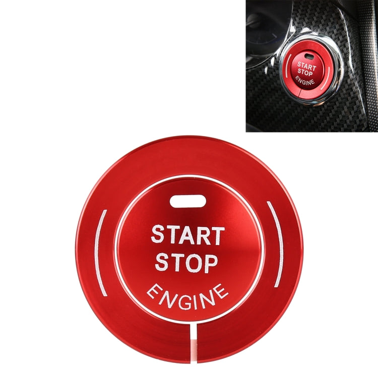 Car Engine Start Key Push Button Ring Trim Sticker for Infiniti (Red) - In Car by buy2fix | Online Shopping UK | buy2fix