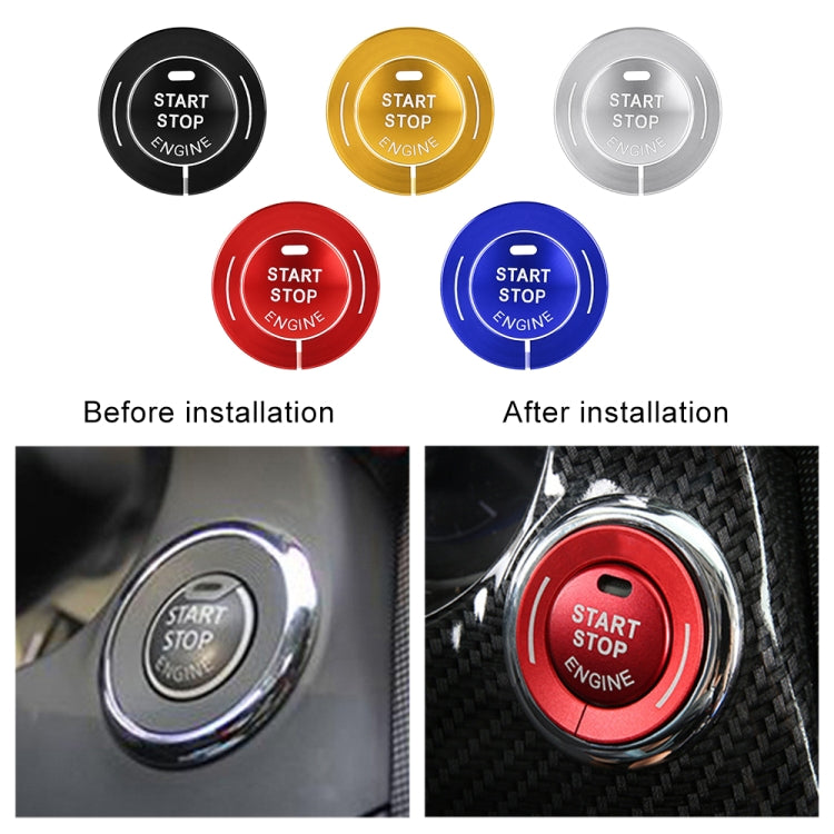 Car Engine Start Key Push Button Ring Trim Sticker for Infiniti (Red) - In Car by buy2fix | Online Shopping UK | buy2fix