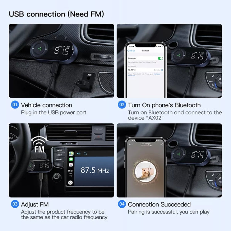 Car Bluetooth 5.2 Audio Receiver Support Wireless Calling - Bluetooth Adapters by buy2fix | Online Shopping UK | buy2fix