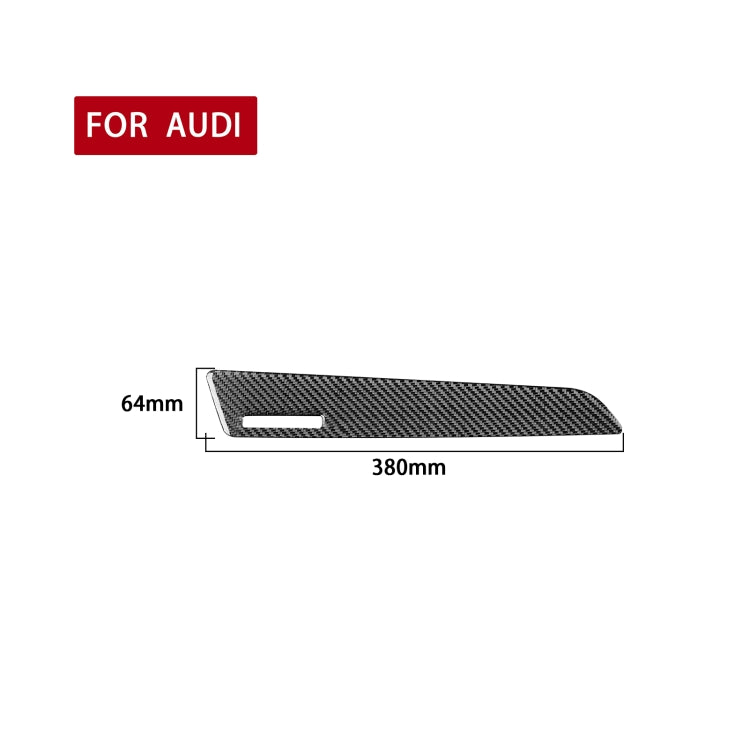 Carbon Fiber Car Co-pilot Trim with Hole Decorative Sticker for Audi Q3 2013-2018,Left Drive - In Car by buy2fix | Online Shopping UK | buy2fix