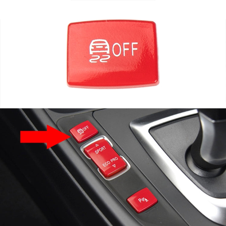 For BMW 3 Series Left Driving Car Central Control Multi-function ESP Button 6131 9252 912(Red) - In Car by buy2fix | Online Shopping UK | buy2fix