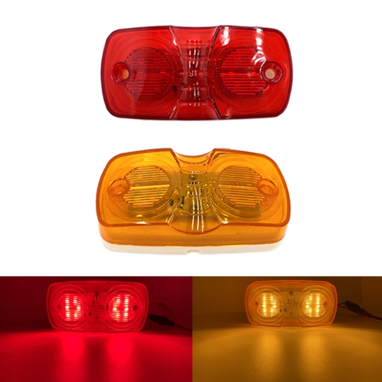 2pcs MK-106 Truck 12LEDs Side Marker Light (Yellow Light) - In Car by buy2fix | Online Shopping UK | buy2fix