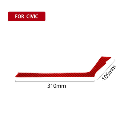 Car Carbon Fiber Below the Central Control Air Outlet Decorative Sticker for Honda Tenth Generation Civic 2016-2019, Right Drive (Red) - In Car by buy2fix | Online Shopping UK | buy2fix