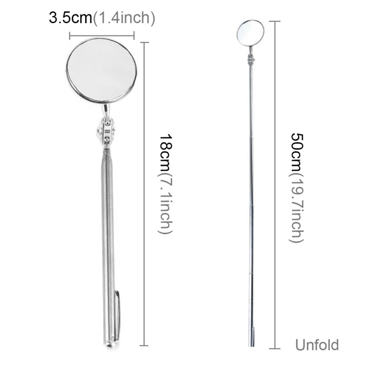 Vehicle Car Chassis Telescoping Inspection Mirror, Mirror Diameter: 3.5cm, Length: 50cm - In Car by buy2fix | Online Shopping UK | buy2fix