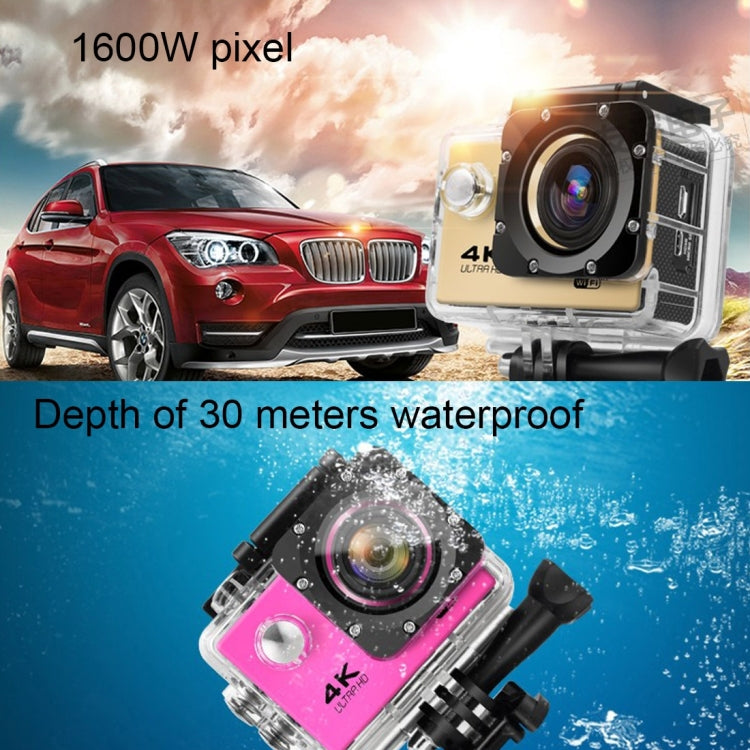 F60 2.0 inch Screen 170 Degrees Wide Angle WiFi Sport Action Camera Camcorder with Waterproof Housing Case, Support 64GB Micro SD Card(White) - DJI & GoPro Accessories by buy2fix | Online Shopping UK | buy2fix