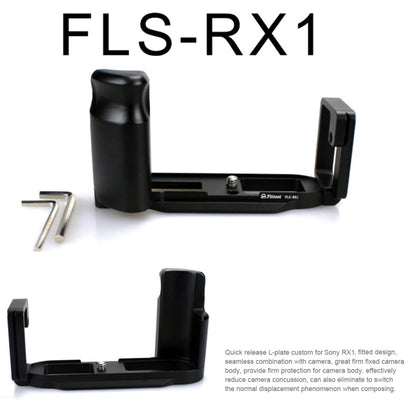 FITTEST FLS-RX1 Vertical Shoot Quick Release L Plate Bracket Base Holder for Sony RX1 (Black) - L-Bracket by FITTEST | Online Shopping UK | buy2fix