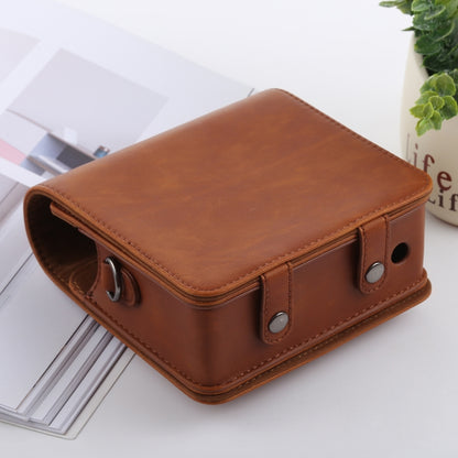 Retro Style Full Body Camera PU Leather Case Bag with Strap for FUJIFILM instax SQUARE SQ6 (Brown) - Camera Accessories by buy2fix | Online Shopping UK | buy2fix