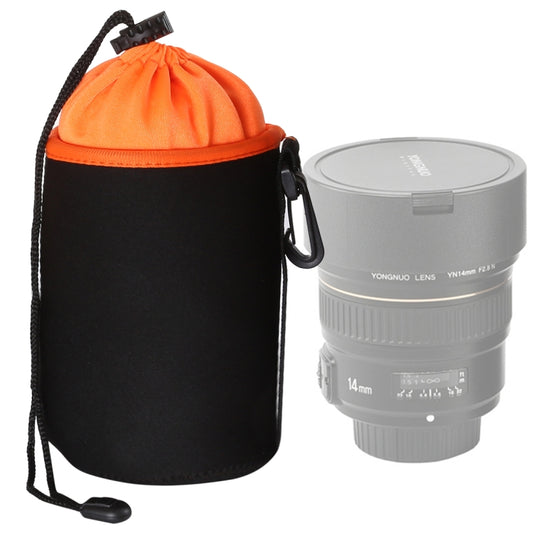 SLR Camera Lens Bag Micro Single Lens Bag Lens Inner Bile Bag Waterproof Protective Case Plus Velvet Thickening, Diameter: 10cm, Height: 14cm(Orange) - Camera Accessories by buy2fix | Online Shopping UK | buy2fix