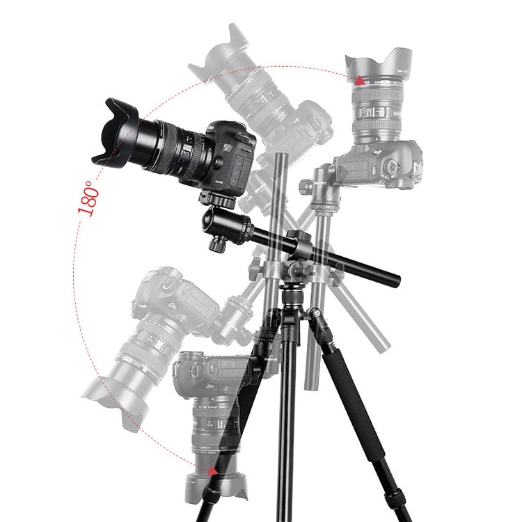 TRIOPO Oubao TA330 Horizontal Arm Tripod Mount Quick Release Center Column Boom Bracket with Tripod Ball-Head - Tripods by TRIOPO | Online Shopping UK | buy2fix