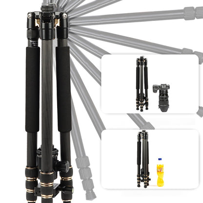 TRIOPO 853 Adjustable Portable Carbon Fiber Tripod with D2-A Ball Head for SLR Camera - Camera Accessories by TRIOPO | Online Shopping UK | buy2fix