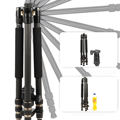 TRIOPO 853 Adjustable Portable Carbon Fiber Tripod with D2-A Ball Head for SLR Camera - Tripods by TRIOPO | Online Shopping UK | buy2fix