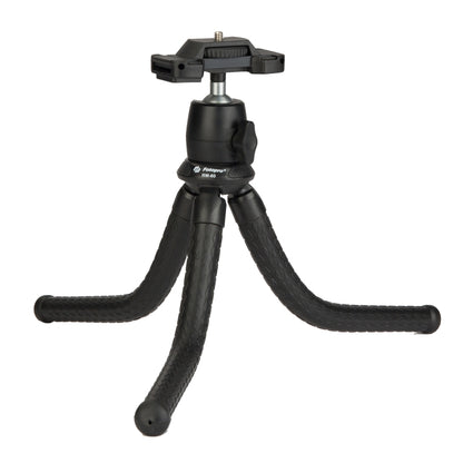 Fotopro RM-80 Mini Desktop Tripod Mount + MH-8 Ball Head with 1/4 inch Screw & Phone Clamp(Black) - Camera Accessories by Fotopro | Online Shopping UK | buy2fix