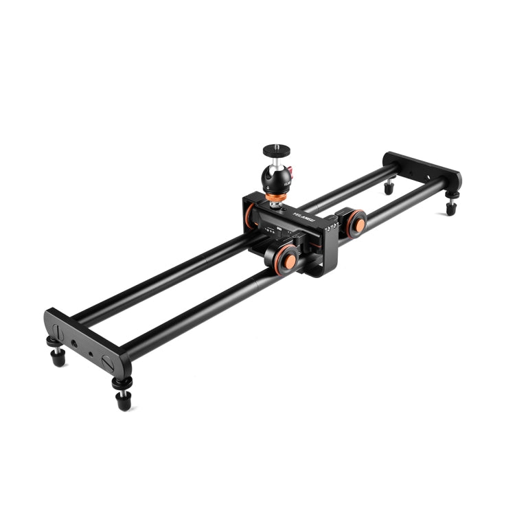 YELANGU L4X-60ET 60cm Splicing Slide Rail Track + Trolley Rail Buckle with Ballhead for SLR Cameras / Video Cameras (Black) - Camera Slider by YELANGU | Online Shopping UK | buy2fix