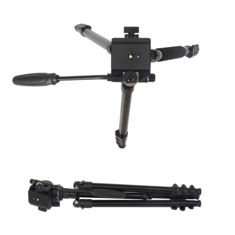 TRIOPO K2808 Aluminum Tripod Mount with HY-350 Heavy Duty Damping Head (Black) - Tripods by TRIOPO | Online Shopping UK | buy2fix